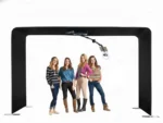 beÜtiful Pixels 360 Hover photo booth structure with overhead rotating arm for group video experiences