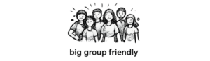 Big group friendly 360 Hover booth icon for large group event video experiences