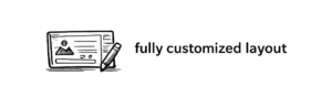 Hand-drawn icon representing a fully customized photo booth layout